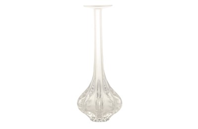 Lot 93 - A 20th century Lalique Claude Soliflore Bud Vase