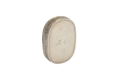 Lot 58 - An early 19th century Norwegian silver and tortoiseshell snuff box, Bergen 1835 probably by Peder Schrøder (active from 1818)