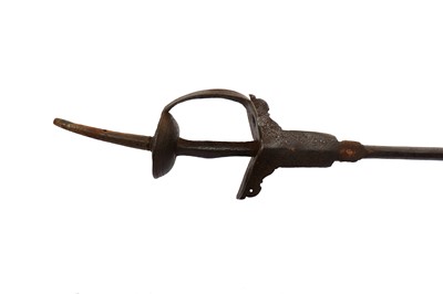 Lot 340 - A STEEL KHANDA-STYLE HILTED MACE (GURZ)