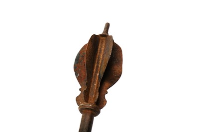 Lot 340 - A STEEL KHANDA-STYLE HILTED MACE (GURZ)
