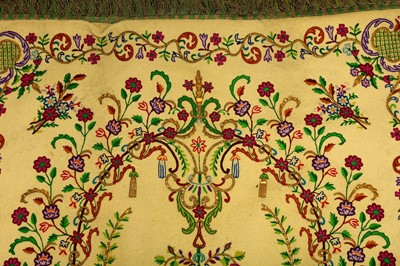 Lot 388 - AN OTTOMAN MIHRAB (PRAYER NICHE) FELT HANGING