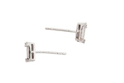 Lot 23 - A pair of diamond cluster earstuds