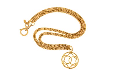 Lot 390 - Chanel Logo Open Pendant Necklace