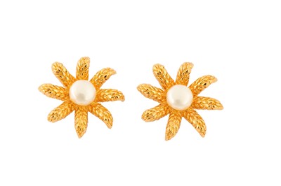 Lot 400 - Chanel Pearl Clip On Earrings
