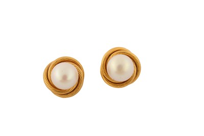 Lot 409 - Chanel Pearl Clip On Earrings