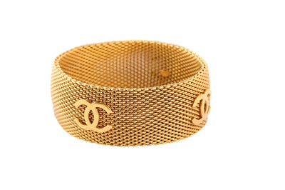 Lot 412 - Chanel CC Logo Mesh Bracelet