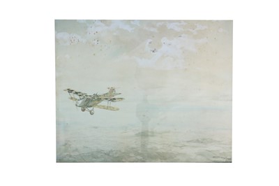 Lot 1570 - Aviation. World War I ‘Dog-Fights’.- Watson (Geoffrey, artist) Two original watercolours, 1919
