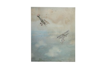 Lot 1570 - Aviation. World War I ‘Dog-Fights’.- Watson (Geoffrey, artist) Two original watercolours, 1919