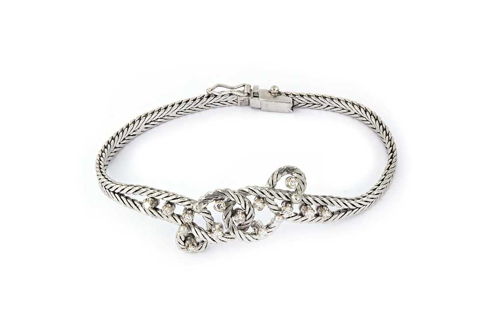 Lot 36 - A diamond-set bracelet