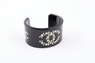 Lot 431 - Chanel Resin CC Logo Cuff Bracelet