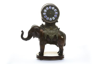 Lot 107 - An early 20th century figurative bronze mantle clock