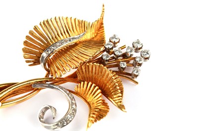 Lot 107 - A diamond-set brooch, attributed to David Morris, circa 1960