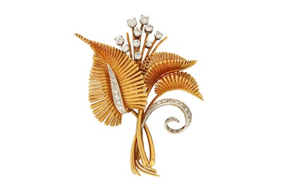 Lot 107 - A diamond-set brooch, attributed to David Morris, circa 1960