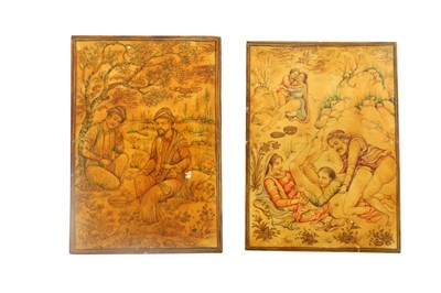 Lot 1022 - λ Ivory Miniatures on Moral and Lust