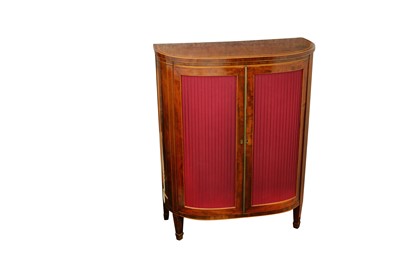 Lot 815 - A late 19th Century mahogany and line inlaid demi lune chiffonier