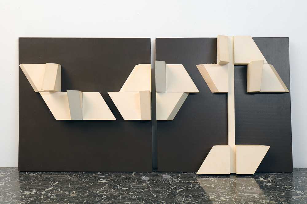 Lot 828 - ANTHONY BECKLES WILLSON - Sculptural Art diptych