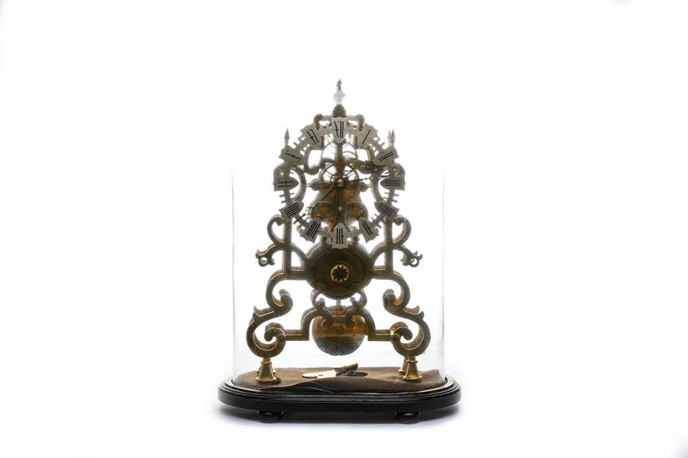 Lot 109 - A 20th century reproduction brass skeleton