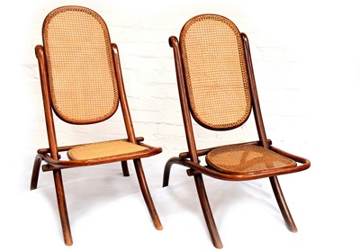 Lot 805 - Antique Bentwood Folding Chairs
