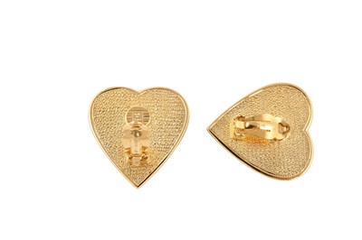 Lot 488 - YSL Heart Clip On Earrings