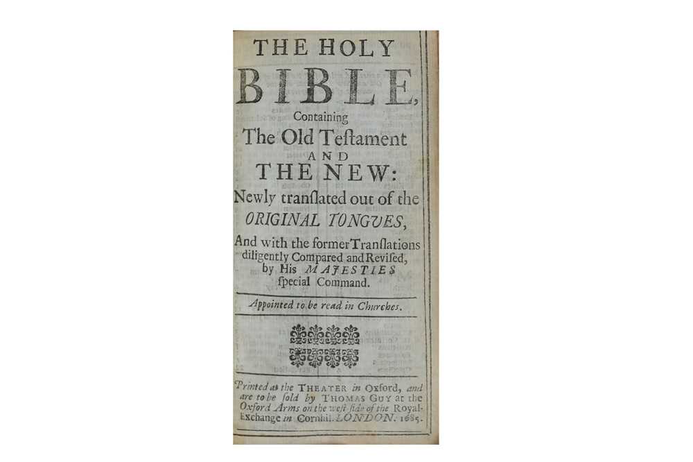 Lot 67 - Bible, English