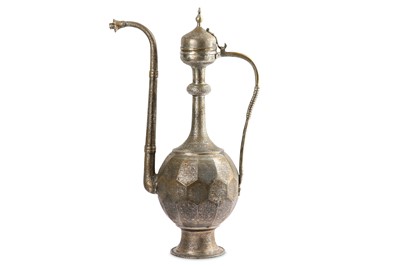 Lot 321 - A MONUMENTAL TINNED COPPER EWER