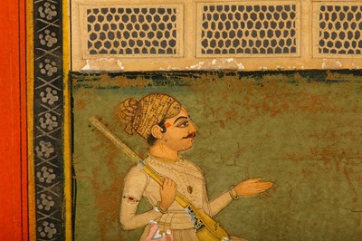 Lot 209 - KRISHNA ENTERTAINED BY A MUSICIAN