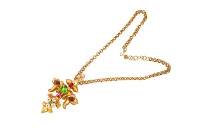 Lot 501 - Christian Lacroix Statement Cross Pendant Necklace