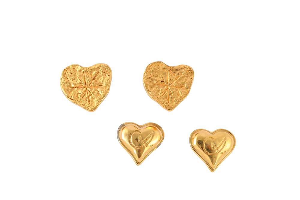 Lot 506 - Christian Lacroix Heart Clip On Earrings