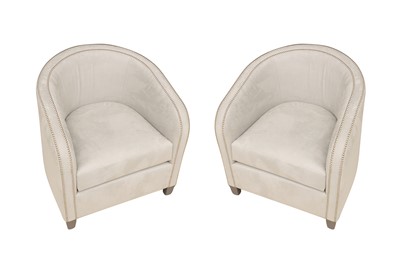 Lot 767 - A pair of contemporary tub chairs