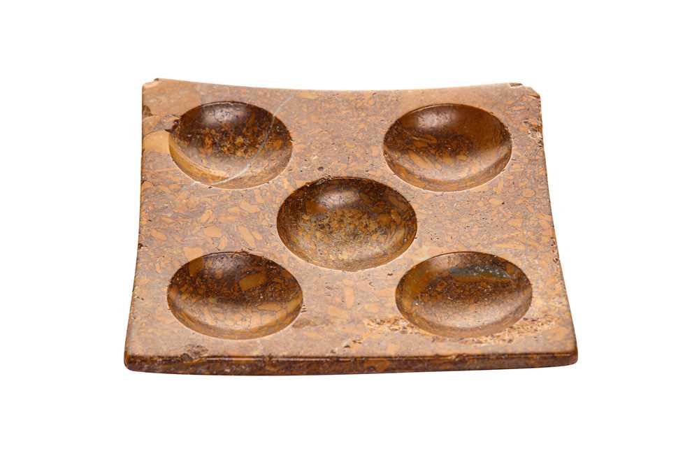 Lot 260 - A BACTRIAN STONE COSMETIC DISH