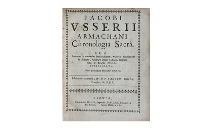 Lot 106 - Ussher (James) Chronologia Sacra