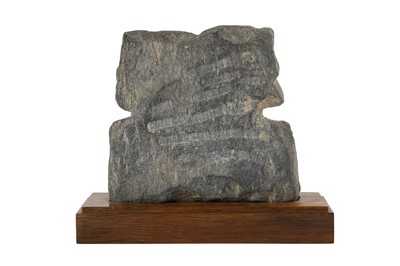 Lot 158 - A GREY SCHIST RELIEF FRAGMENT OF HARITI AND PANCHIKA