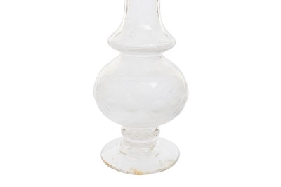 Lot 274 - A CUT CLEAR-GLASS ROSEWATER SPRINKLER