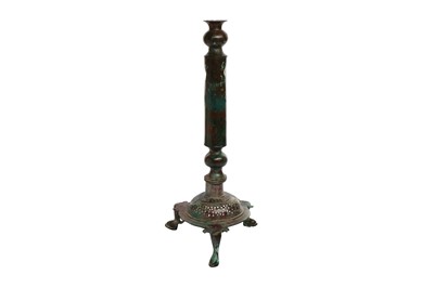 Lot 315 - A CAST BRONZE FOOTED BRAZIER STAND