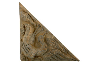 Lot 191 - A Song Dynasty style terracotta tile