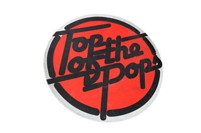 Lot 580 - An Original 'Top of The Pops' Logo Stage Sign.