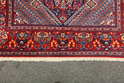 Lot 5 - A VERY FINE KASHAN PRAYER RUG, CENTRAL PERSIA