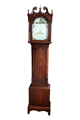 Lot 799 - A circa 1810 oak longcase clock by Peatling of Boson