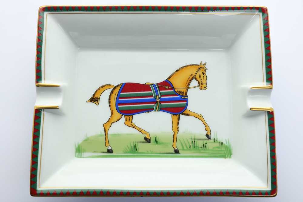 Lot 115 - A Hermès porcelain ashtray