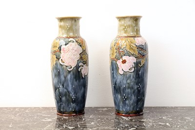 Lot 703 - Doulton Glazed Pottery Vases