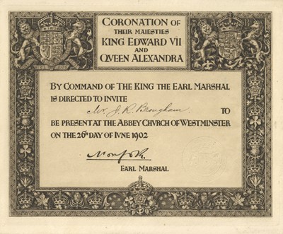 Lot 418 - Edward VII, King of England