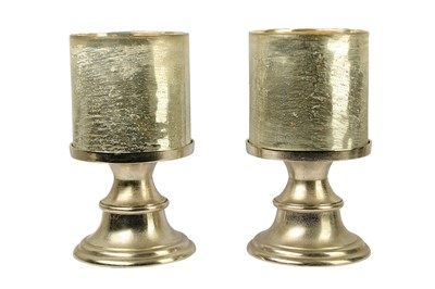 Lot 388 - A pair of contemporary storm lanterns