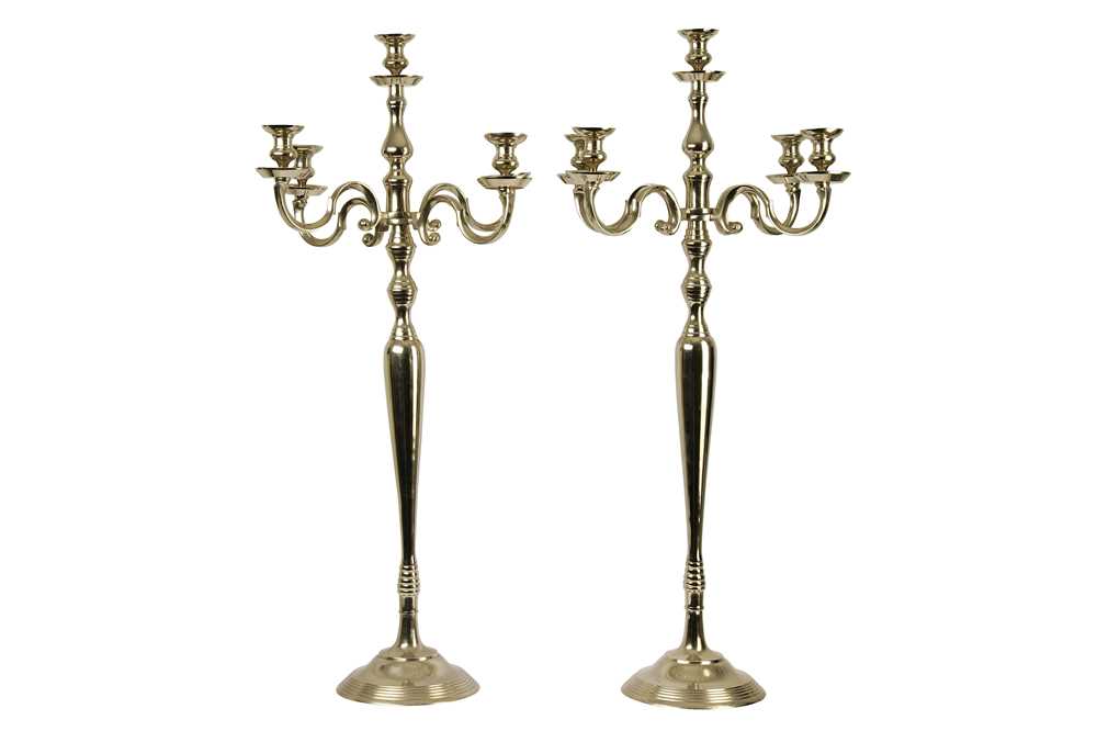 Lot 322 - Large Candelabras