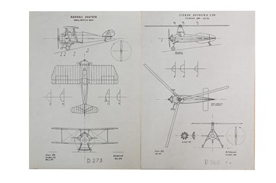 Lot 1563 - Aviation. Doylend (W.O.) Collection of Original Aircraft Drawings.
