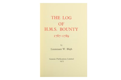 Lot 124 - Bligh (William) The Log of H.M.S. Bounty1787-1789