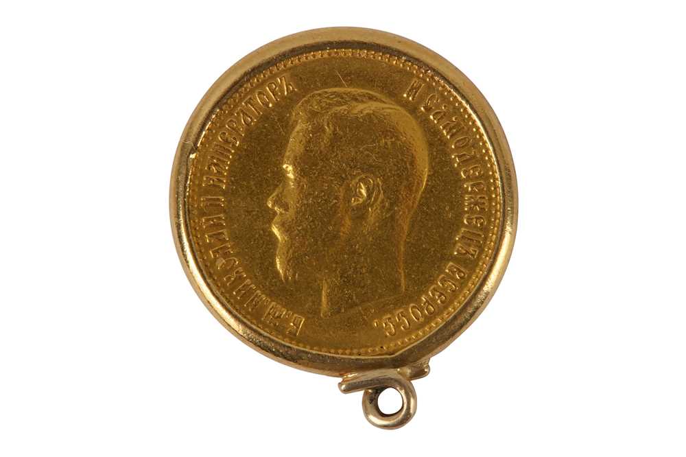 Lot 332 - A Nicholas II Russian Empire gold 10 Rubles coin, 1899