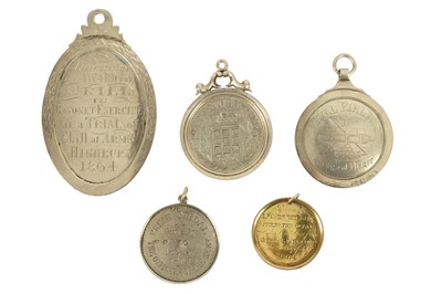 Lot 327 - English Volunteer movement, five early 19th Century prize medals