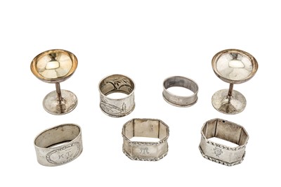 Lot 178 - A mixed group of sterling and 800 standard silver