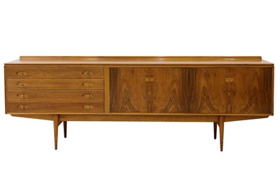 Lot 124 - ROBERT HERITAGE for ARCHIE SHINE, BRITAIN: a stained teak 'Hamilton' sideboard