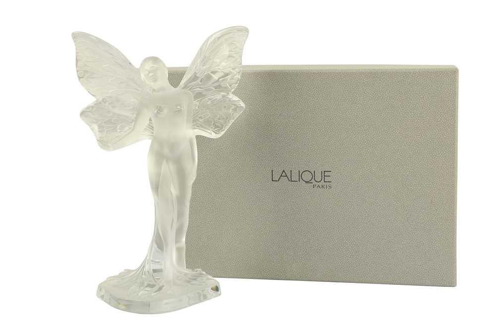 Lot 288 - A Lalique crystal fairy 'chrysalide' with box